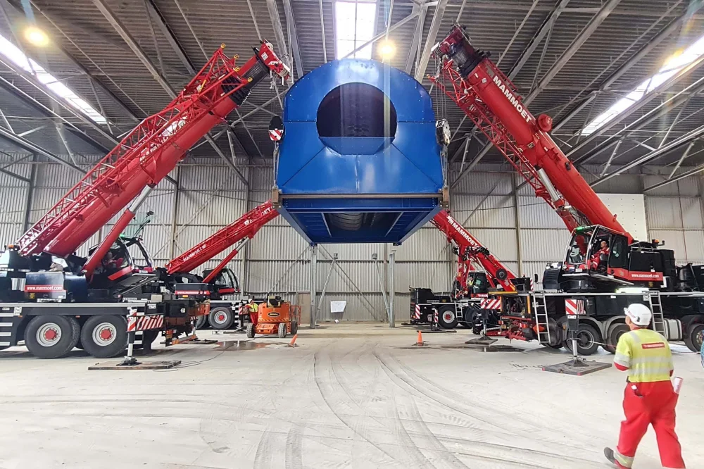 PreZero Groningen recycling Screening drum