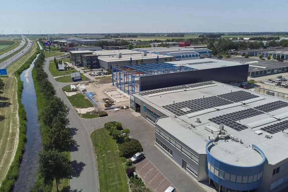 Bouw assemblagehal Kamplacon Kampstaal Emmeloord
