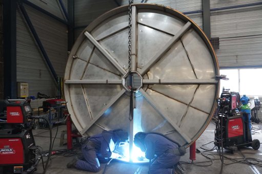 Welders MF Emmen Steel construction filter drum Cosun Beet Company
