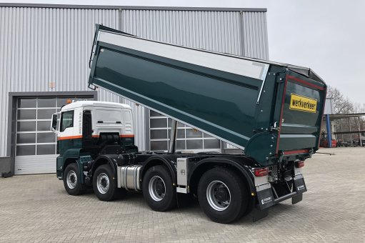 Rearward and semitrailer tippers