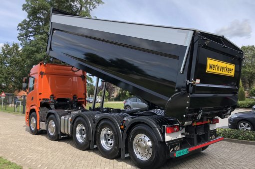 Rearward and semitrailer tippers