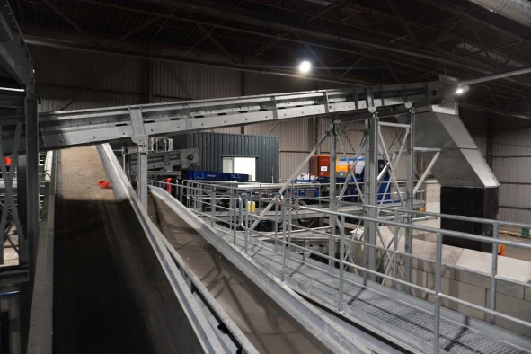 Industriële transportband trusteel recycling