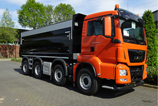 Rearward and semitrailer tippers